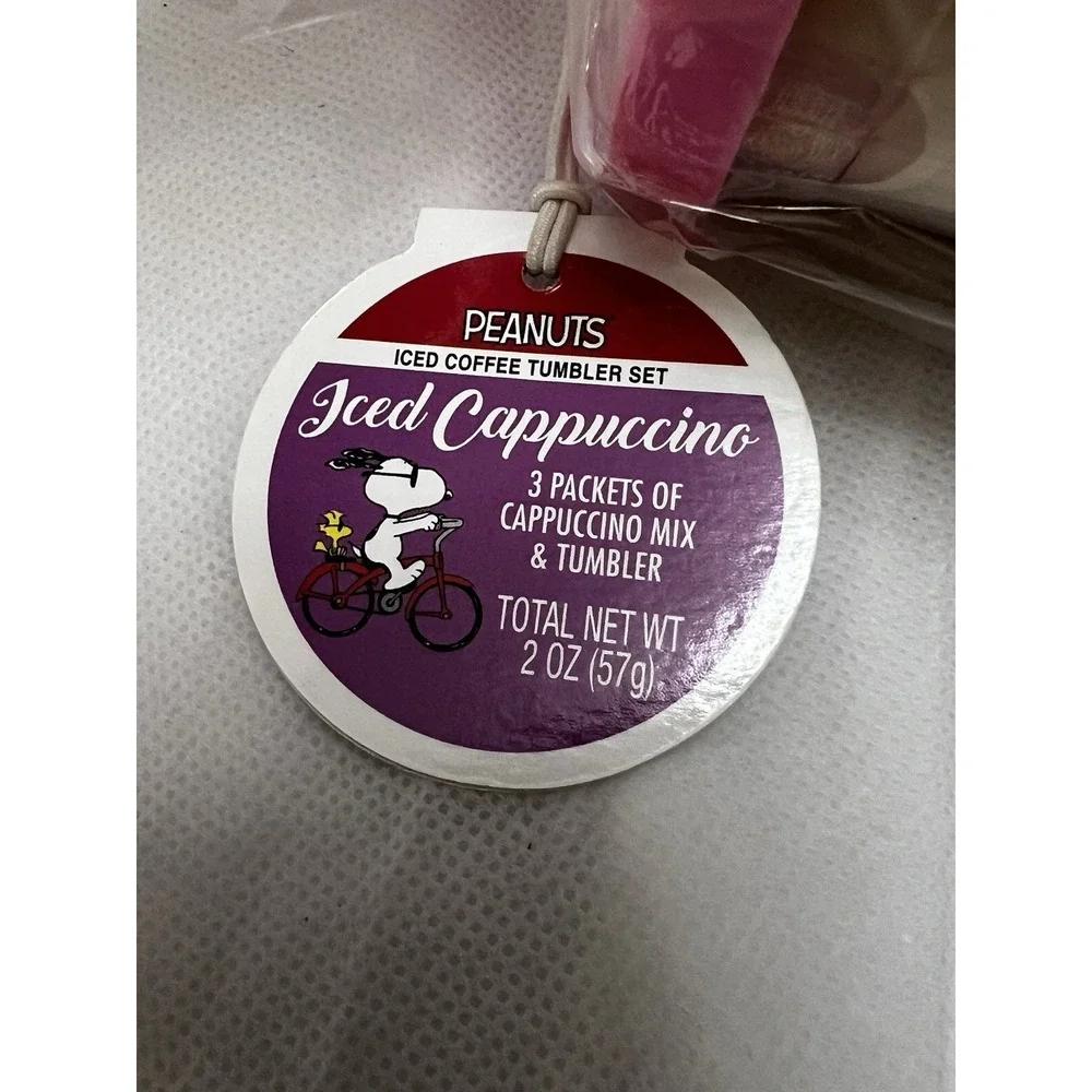 Peanuts Snoopy Iced Coffee Tumbler Set of 2 Just Beachy Doghouse Charlie Brown